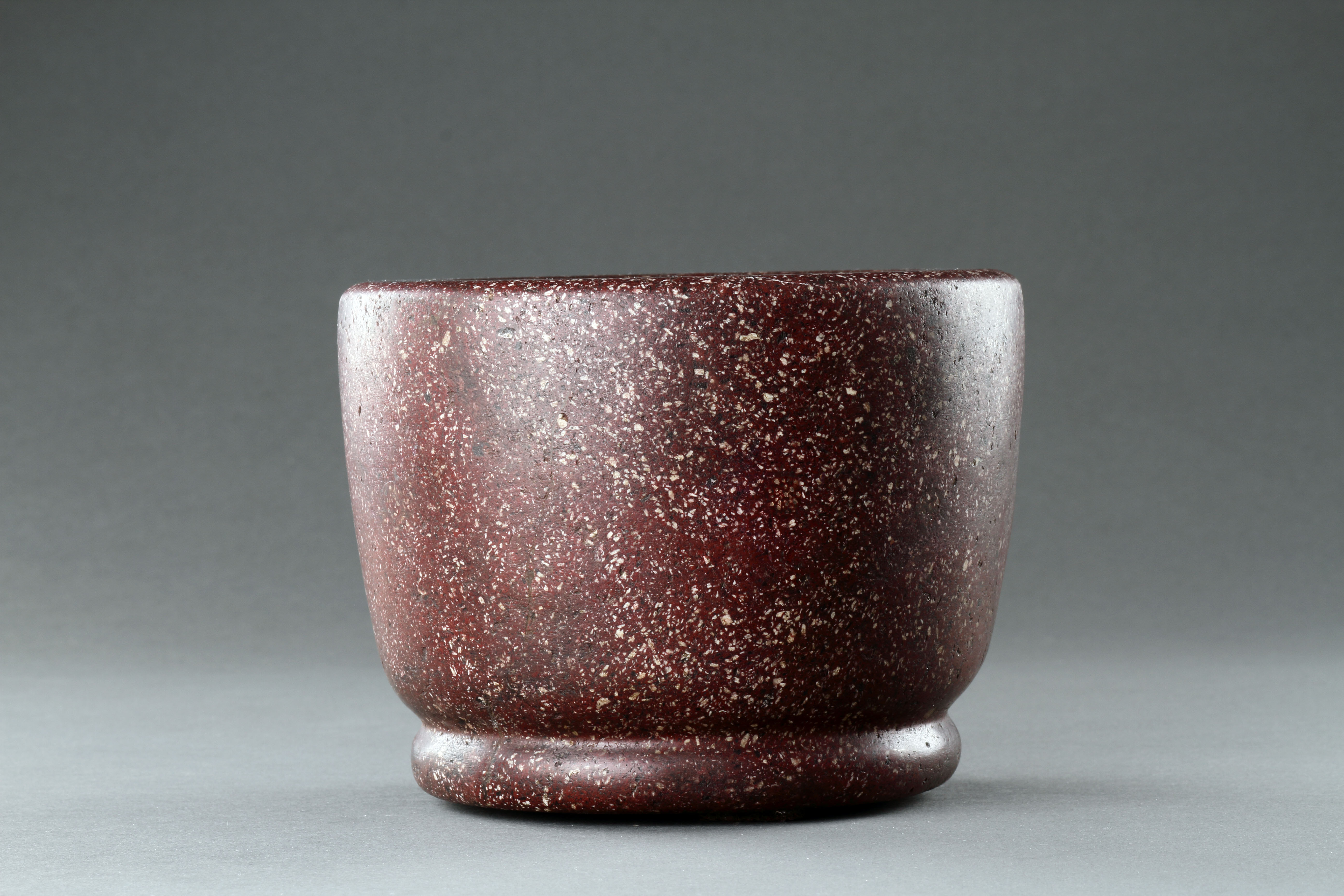 An Egyptian Porphyry Mortar 